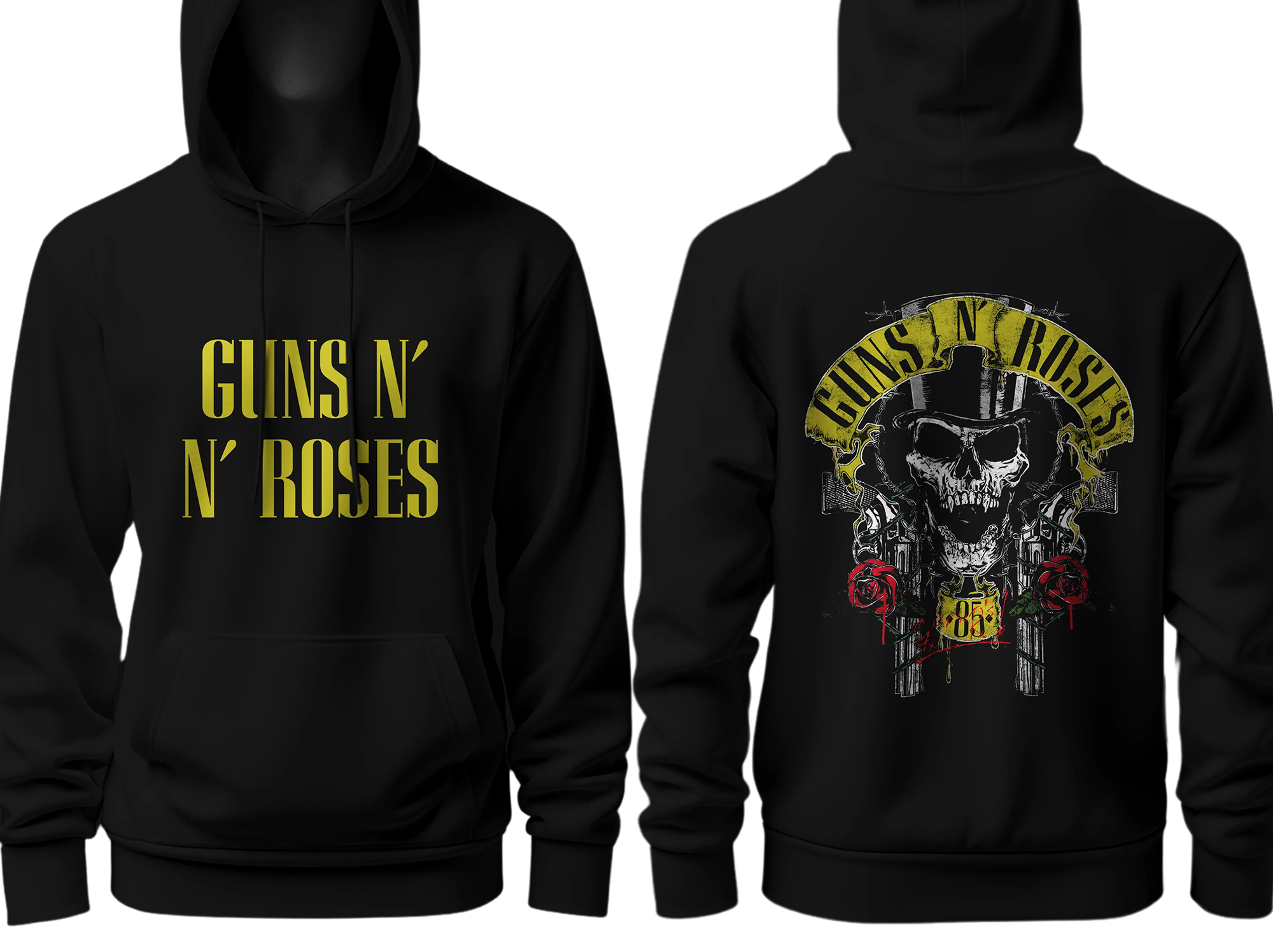 Buzo estampado "Guns N Roses Skull 85"
